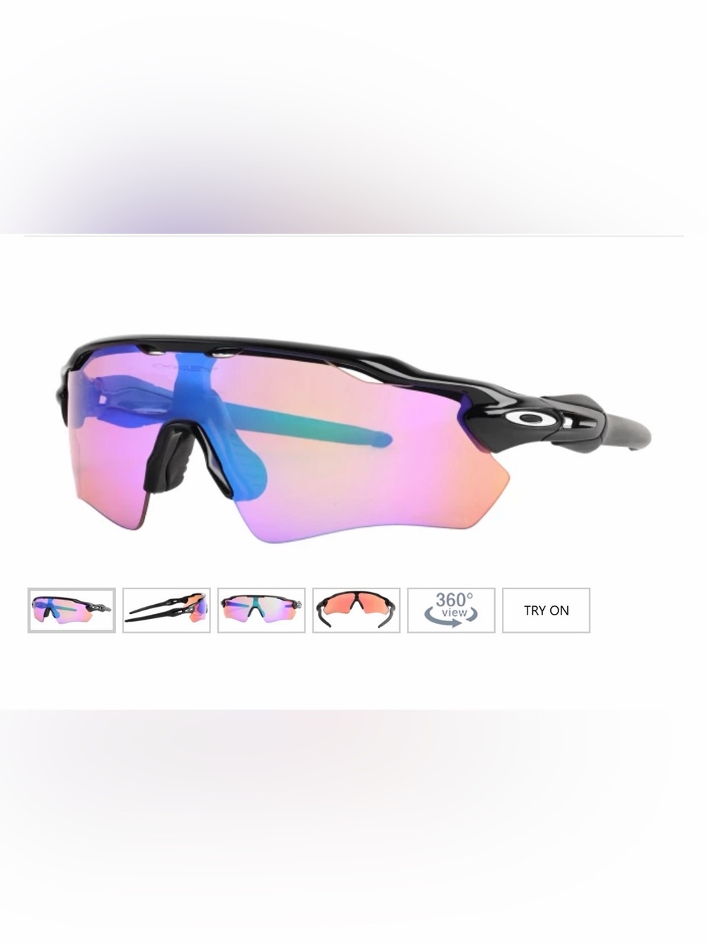 Oakley EV radar path sunglasses pink and black